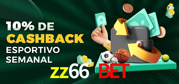 10% de bônus de cashback na zz66 bet